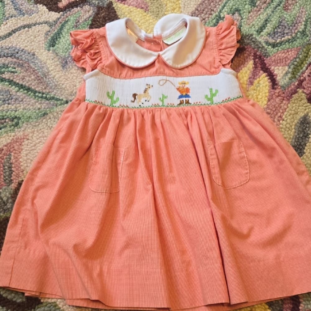 Smocked Western Be Mine Dress